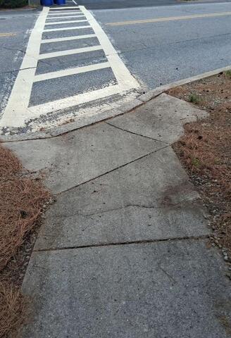 Sidewalk Reface in Harrisburg - Before Photo