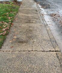 Front Sidewalk Trip Hazard in Carlisle
