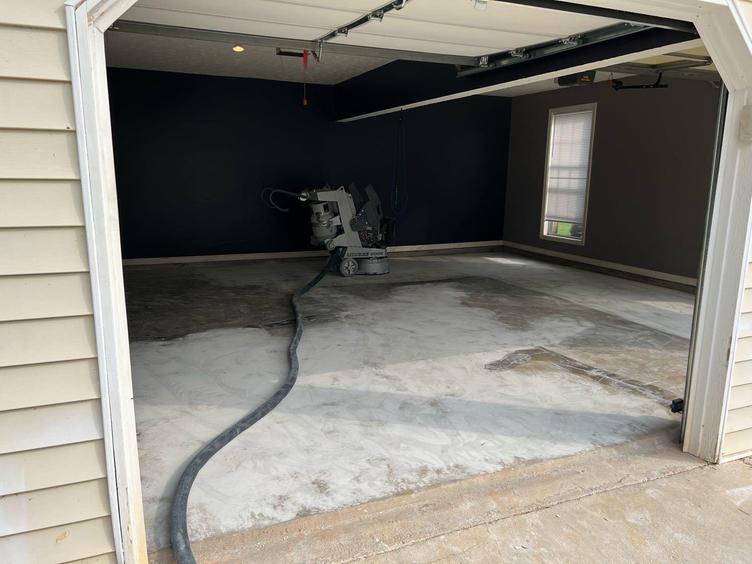 Hello Garage of South Atlanta Before & After Photo Set Epoxy