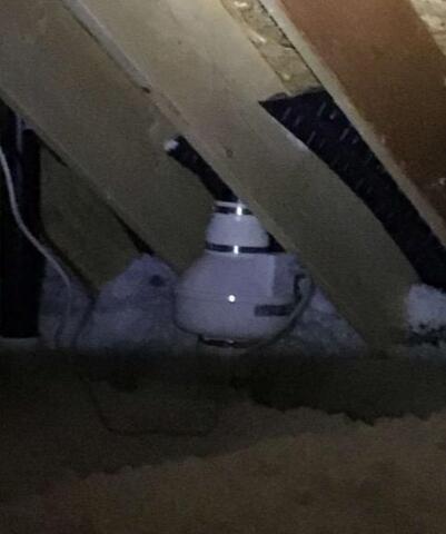 Upgrading a Passive Radon System in Scarborough, ME - After Photo