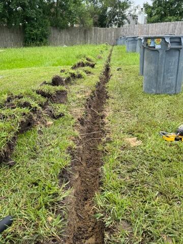 Effective Drainage Solution for a Waterlogged Lawn in Middleburg, FL - Before Photo