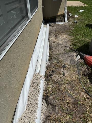 Slab Foundation Protected from Water Intrusion in St. Augustine, FL - Before Photo