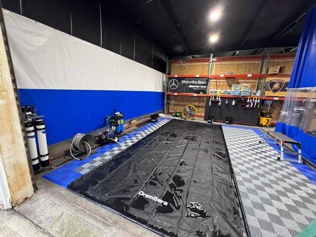 Garage Drainage System Installation - Fernandina Beach, FL - Before Photo