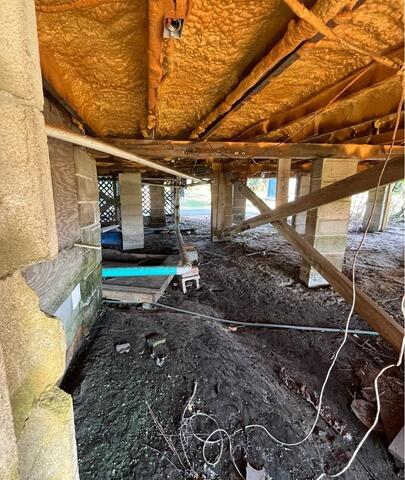 Crawl Space Floor Stabilization with Support Jacks | St. Augustine, FL - Before Photo