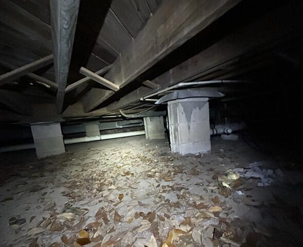 Crawl Space Encapsulation with Vapor Barrier Installation in Ocala, FL - Before Photo