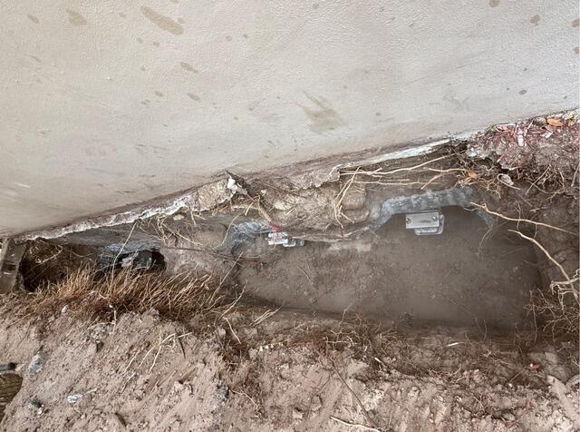 Helical Pier Installation Stabilizes Settling Foundation in Jacksonville, FL - Before Photo