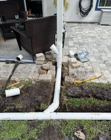 Exterior Drainage System Installation Protects Home from Water Intrusion in Jacksonville, FL