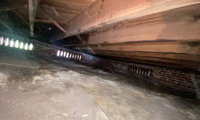 Crawl Space Encapsulation Protects Jacksonville Home from Moisture Damage - Before Photo