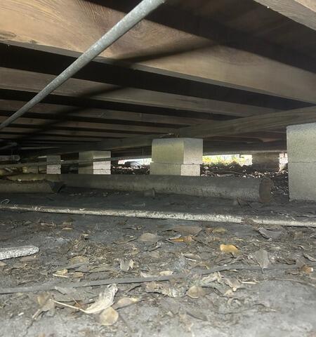 SmartJack Floor Stabilization for a Historic 101-Year-Old Home in Jacksonville, FL - Before Photo