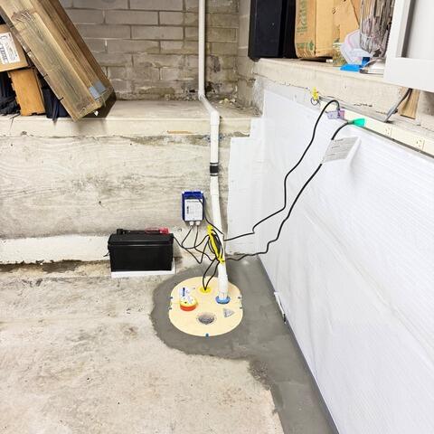 Basement Waterproofing System Protects Florida Home from Water Intrusion - After Photo