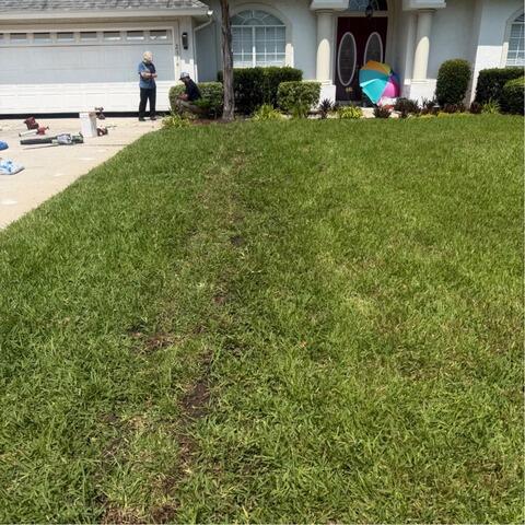 Exterior Drainage System Helps Prevent Driveway Flooding in Jacksonville, FL - After Photo
