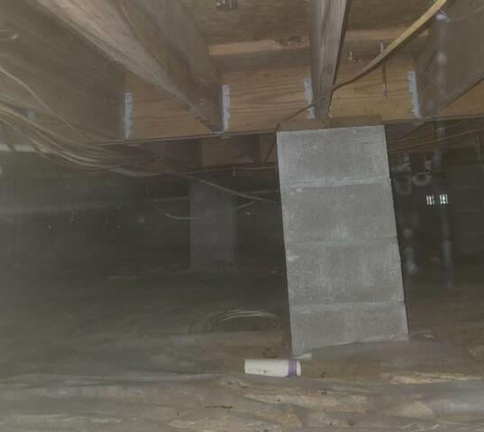Crawl Space Support & Moisture Protection in Bryceville, FL - Before Photo