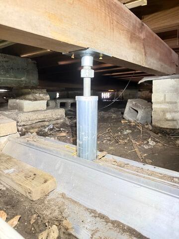 SmartJack System Restores Stability to Crawl Space in Jacksonville, FL - After Photo