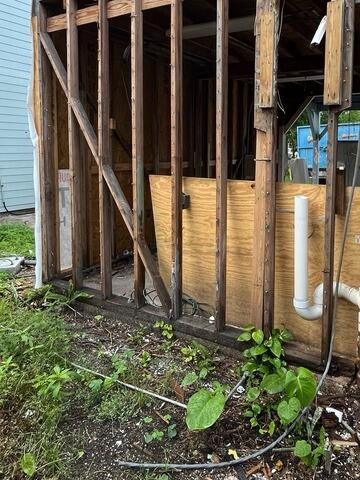 Helical Pier Installation Stabilizes Neptune Beach, FL Home - Before Photo
