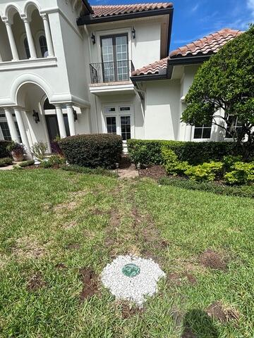 French Drain Installation for Front Yard Flooding in Jacksonville, FL - After Photo