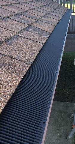Gutter guards and cleaning - After Photo