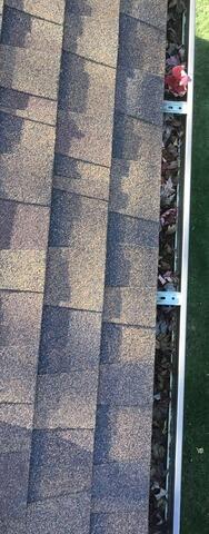 Gutter guards and cleaning - Before Photo