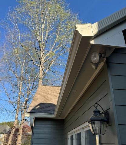 Gutter Shutter in Almond Installed in Canton, GA | Gutter Replacement Company - After Photo