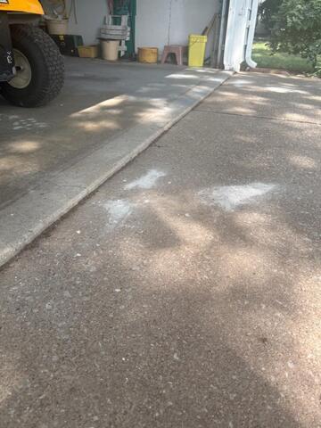 Leveling a driveway in Huron, OH. - After Photo