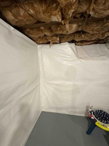 Sealing and Mitigating High Radon in Prospect, CT - Before Photo