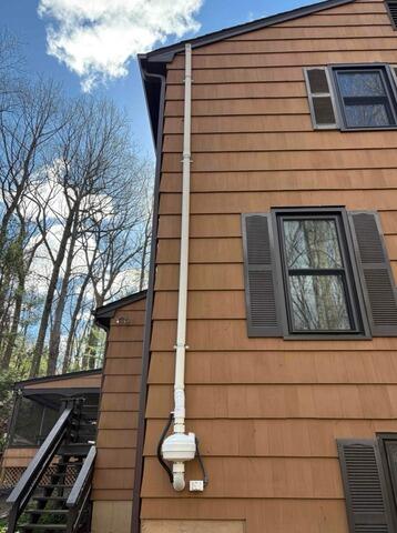 One-Pipe Radon Mitigation System Planned for Trumbull Home - After Photo