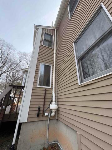 One-Pipe Radon Mitigation System Planned for Prospect Colonial Home - After Photo