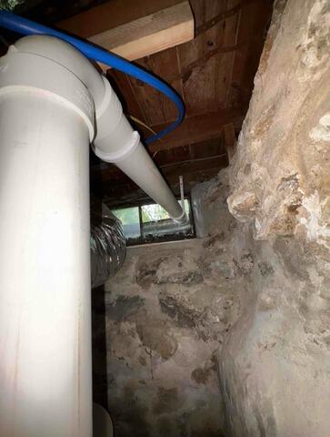 Two-System Radon Mitigation Installation Planned for Norfolk Home - After Photo