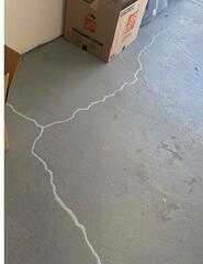 Crack Sealing to Reduce Radon Levels in Waterbury, CT