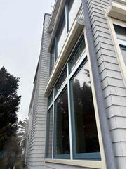 Two-Pipe Radon Mitigation System Installed in Branford Home System Exit