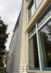 Two-Pipe Radon Mitigation System Installed in Branford Home System Exit