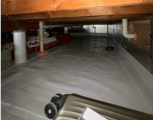 Two-Pipe Radon Mitigation System Planned for Milford Home (Crawl Space)