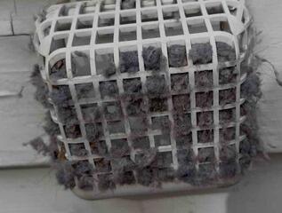 Indoor Air Quality Service and Ductwork Evaluation in Fairfield -Exterior Vent Cover