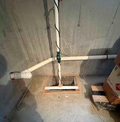 Two-Point Radon Mitigation System Planned for Sharon Home (Exterior System)