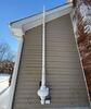 Two-Pipe Radon Mitigation System Installed in New Fairfield Colonial Home ( Exterior)