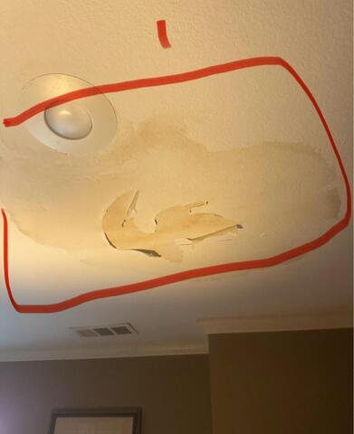 Knockdown Ceiling Repair - Spring hill, Kansas