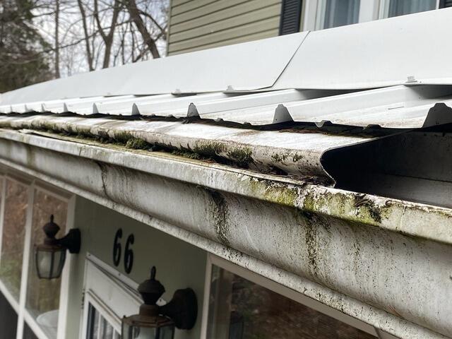 Gutter Installation in Binghamton, NY - Before Photo