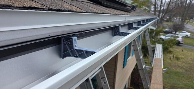 Gutter Cover Installation in Liverpool, NY - Before Photo