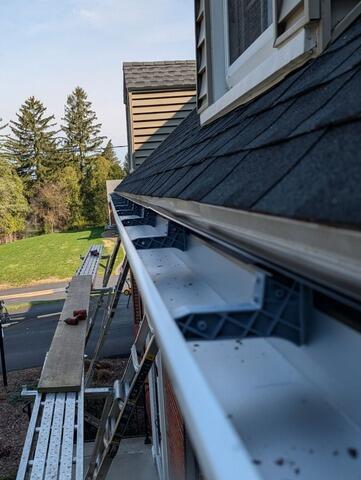 Gutter Cover Installation in Fayetteville, NY - Before Photo