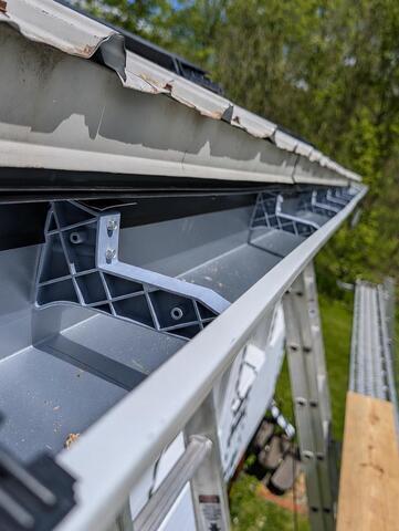 Gutter Cover Installation in Warners, NY - Before Photo