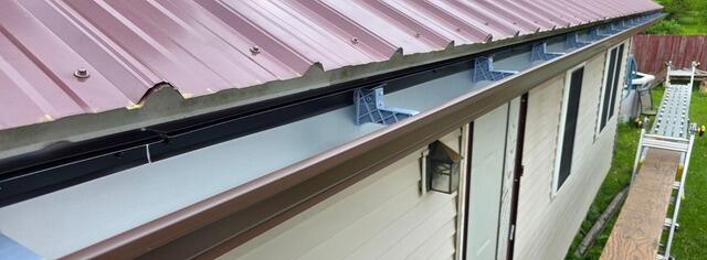 Gutter Cover Installation in Canastota, NY - Before Photo