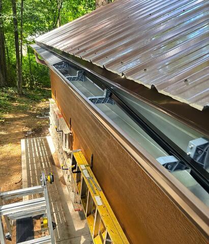 Seamless Gutter Solution in Kirkville, NY - Before Photo