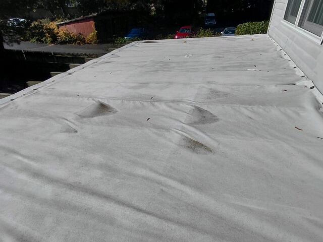 Patio Awning Cleaning in Watertown, CT - Before Photo