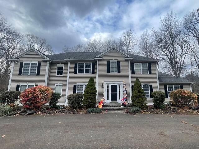 Before and After Holiday Lights in Bethany, CT - Before Photo