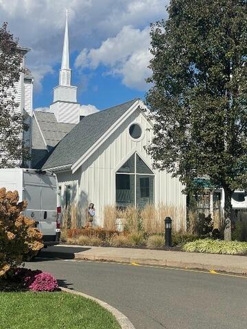 Permanent Lights at Elim Park in Cheshire, CT - Before Photo