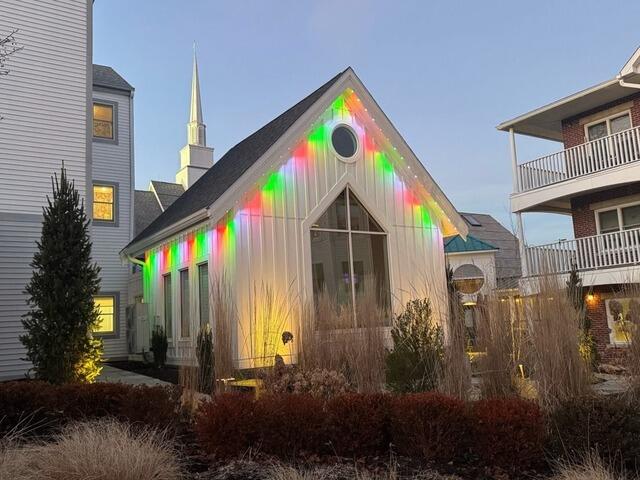 Permanent Lights at Elim Park in Cheshire, CT - After Photo