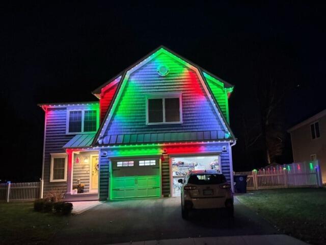 Permanent Light Installation in Milford, CT - After Photo