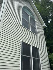 Siding Soft Wash Before and After in Bethel, CT