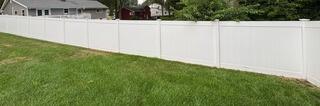 Iron Stains Removal From Vinyl Fence in Trumbull, CT
