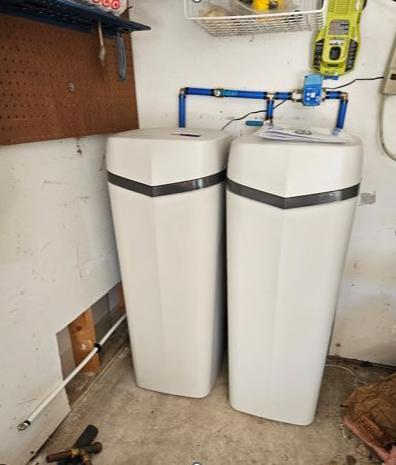Hague WaterMax Water Softener installation w/ WIFI Remote Water Shut-off in The Woodlands, Texas