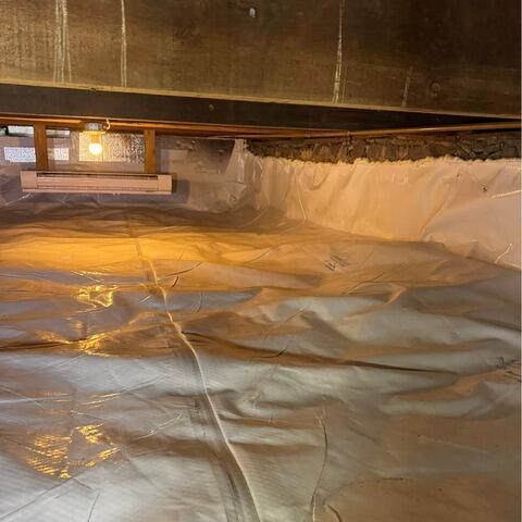 Unhealthy crawl space repaired in New Lowell, ON - After Photo